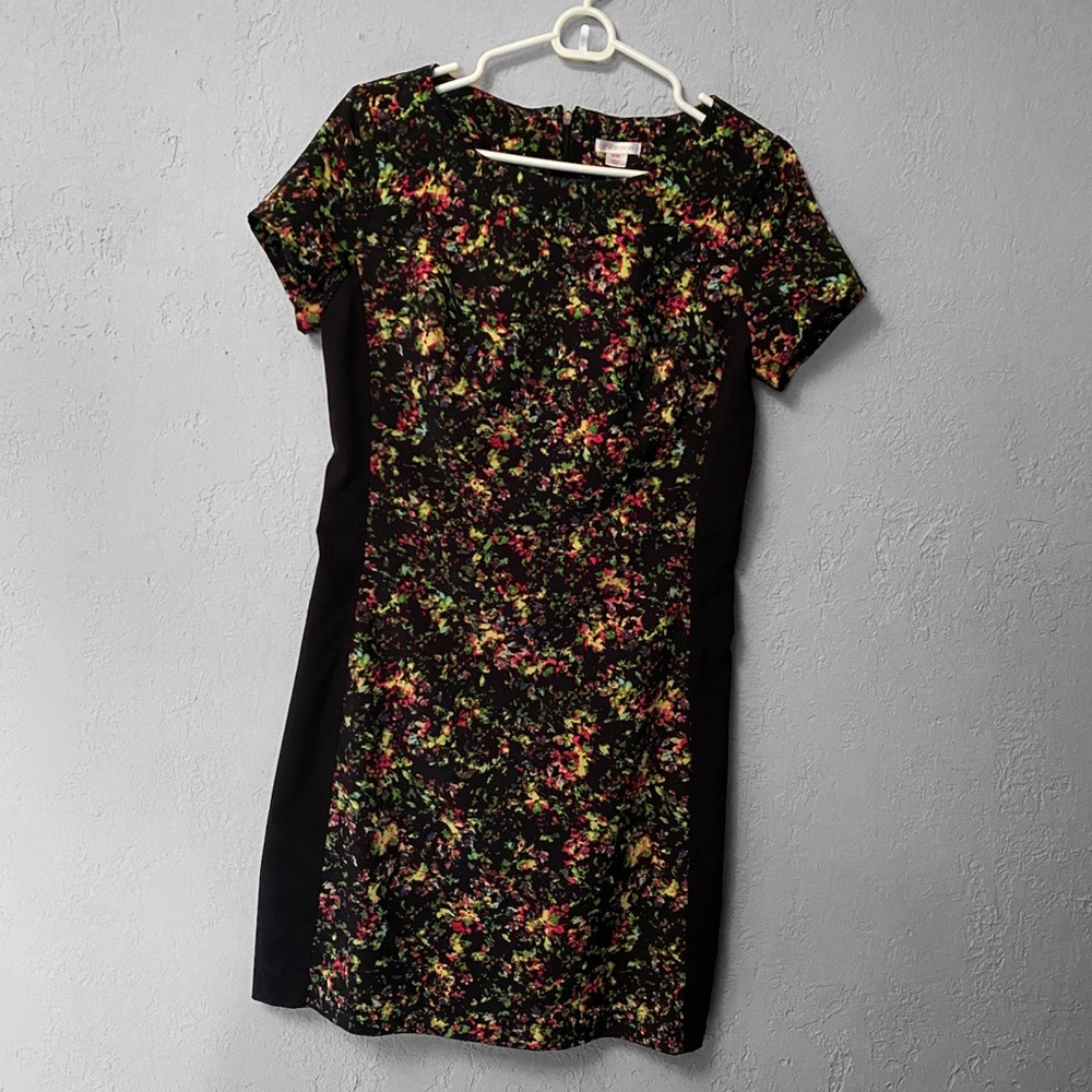 Floral print shift dress